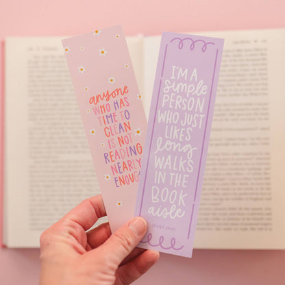 Long Walks in the Book Aisle Bookmark Set